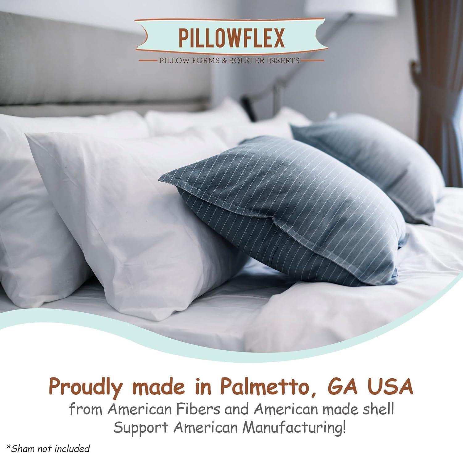 16x16 White Polyester Synthetic Down Pillow Insert