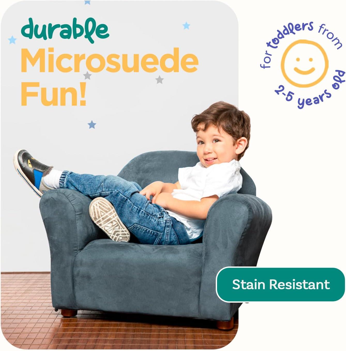 Keet Keet Roundy Microsuede Chair Charcoal