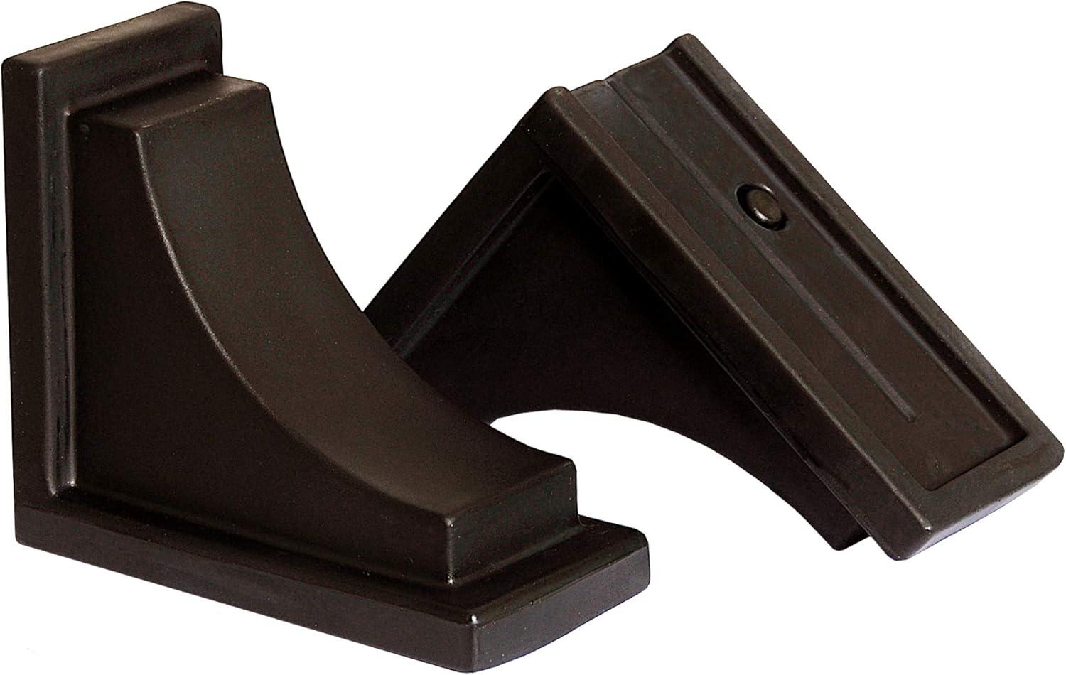 Mayne Nantucket 8" x 4" x 7", 1.4 lbs., Polyethylene Corbels in Espresso - 2-Pack