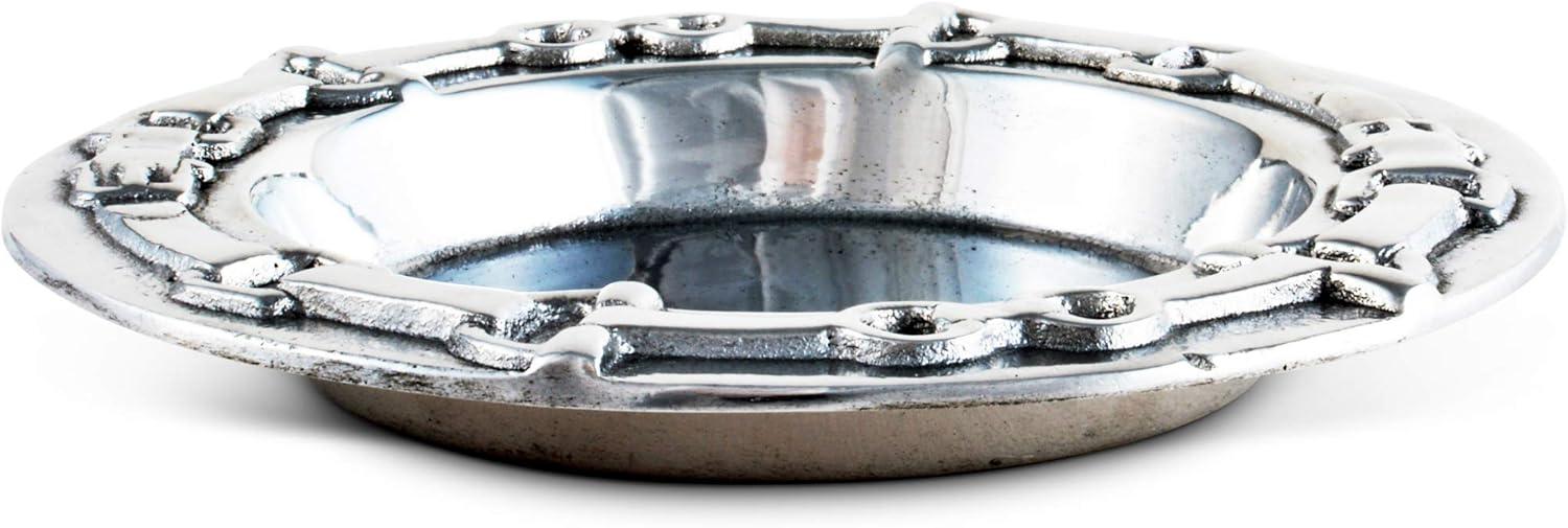 Arthur Court Designs Equestrian Aluminum Round 1 Piece Coaster