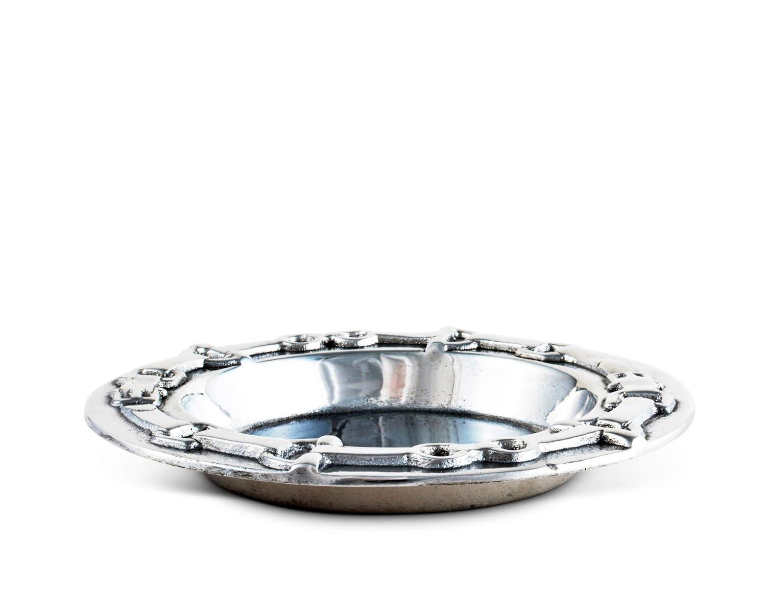 Arthur Court Designs Equestrian Aluminum Round 1 Piece Coaster