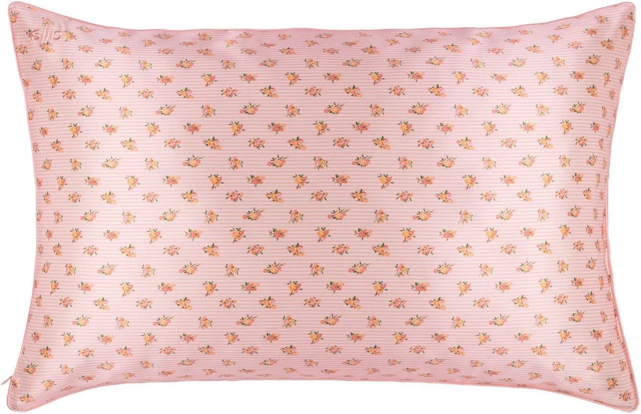 slip The Original Queen Pure Silk Pillow Case - 100% Pure 22 Momme Mulberry Silk - Queen Size Standard Pillow Case - Anti-Aging, Anti-BedHead, Anti-Sleep Crease, Petal (20" x 30")