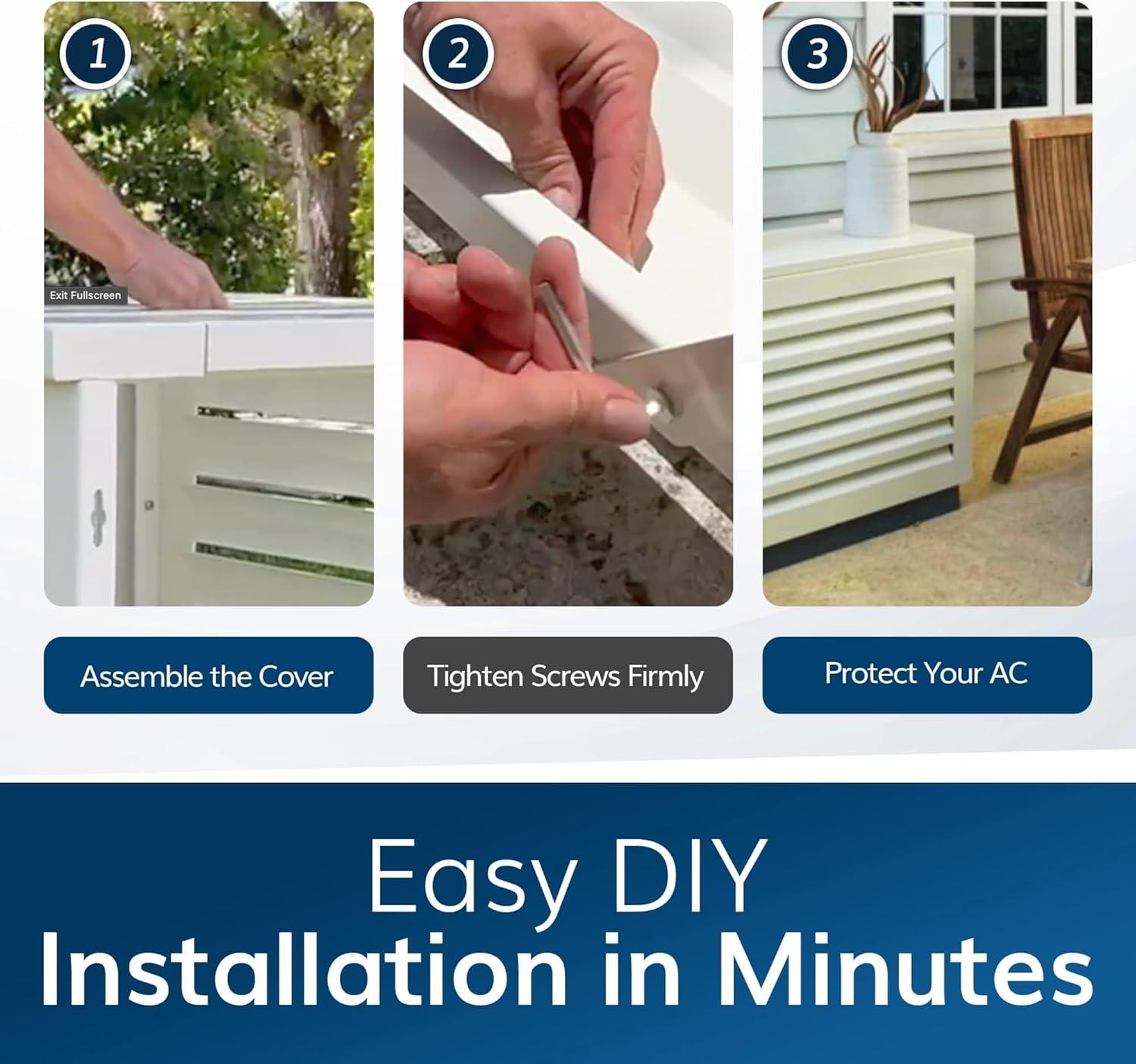 Airdeko Mini Split 39.37-in W x 27.55-in H Through-the-Wall Air conditioner cover