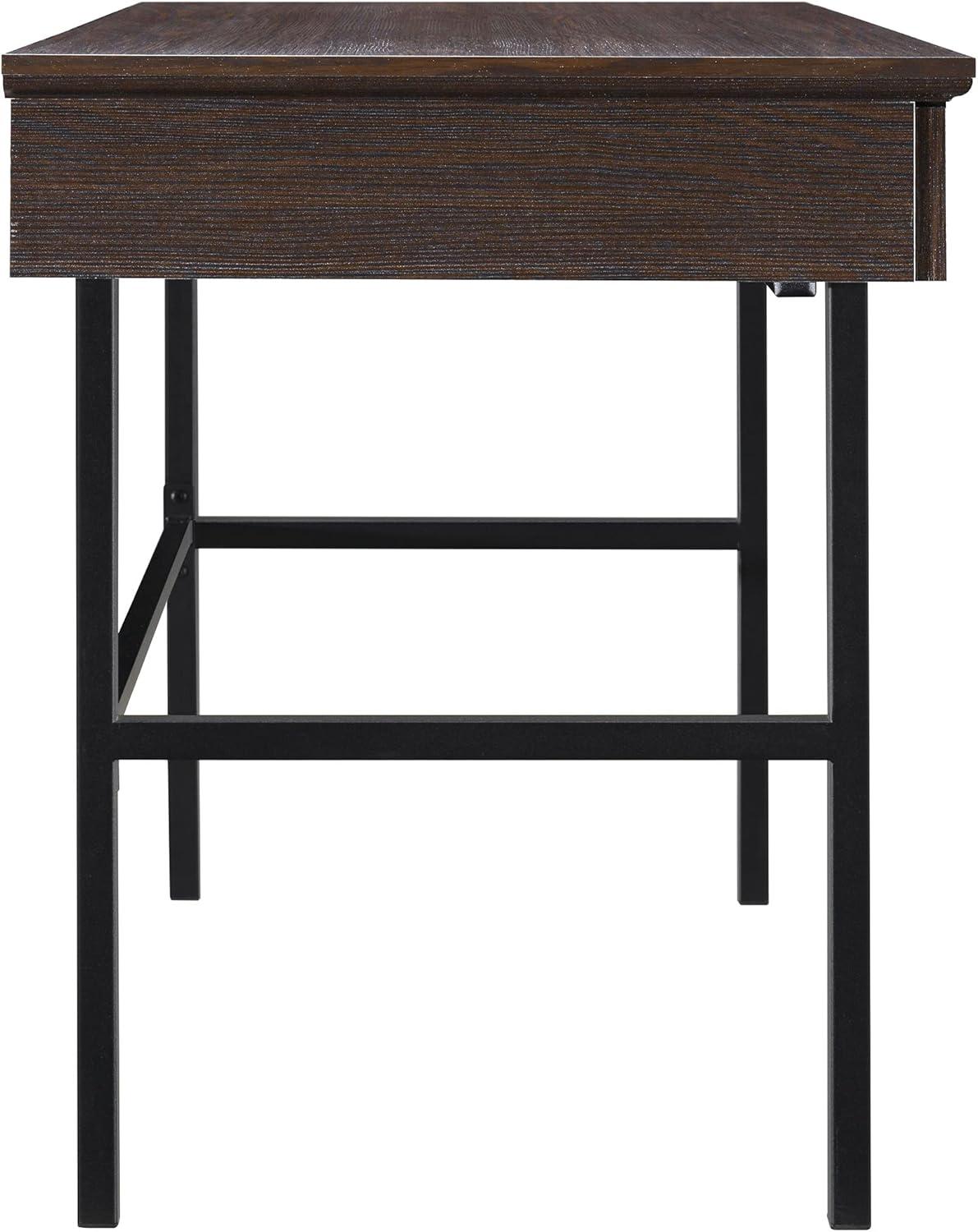 Jefferson Engineered Wood Writing Desk with Lockdowel in Espresso Finish