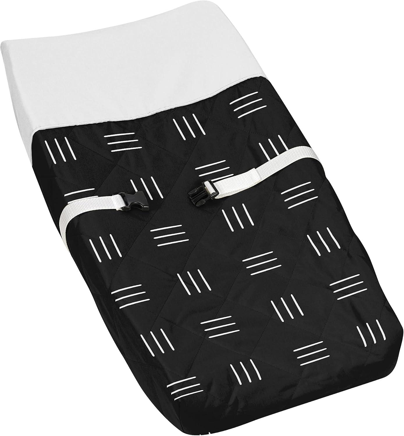 Sweet Jojo Designs Boy or Girl Gender Neutral Unisex Changing Pad Cover Boho Hatch Black and White