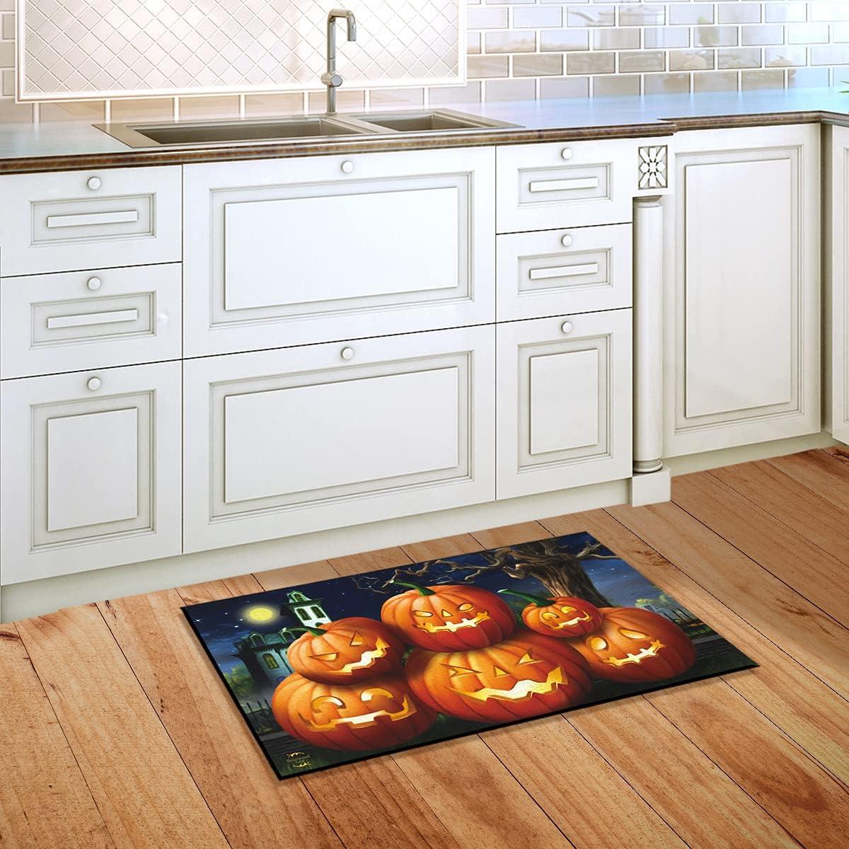 Briarwood Lane Doormat 30x18 Indoor Outdoor Spooky Jack O'lanterns Halloween For Halloween Doormat