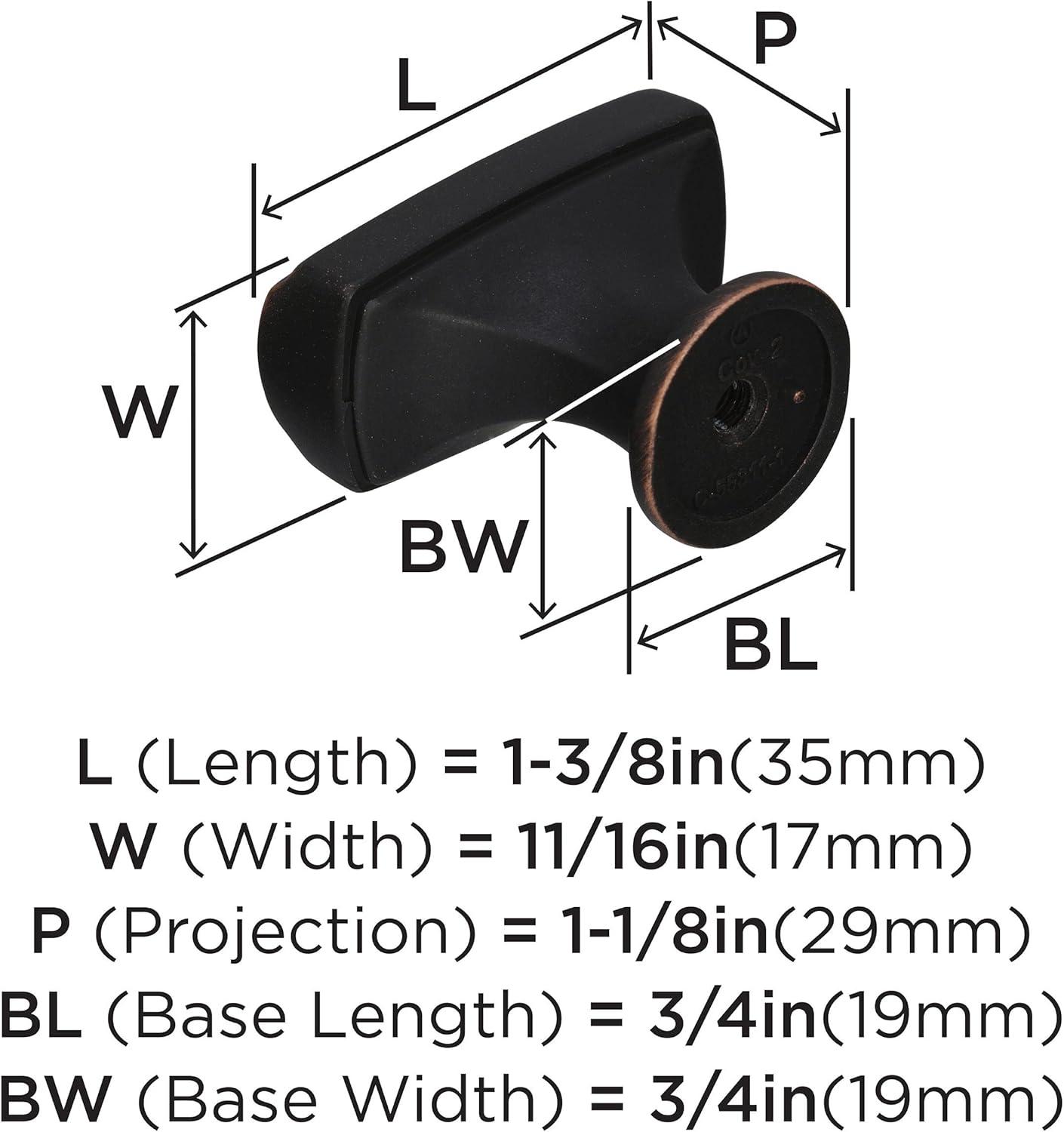 Amerock Highland Ridge 1 1/8" Length Bar Knob