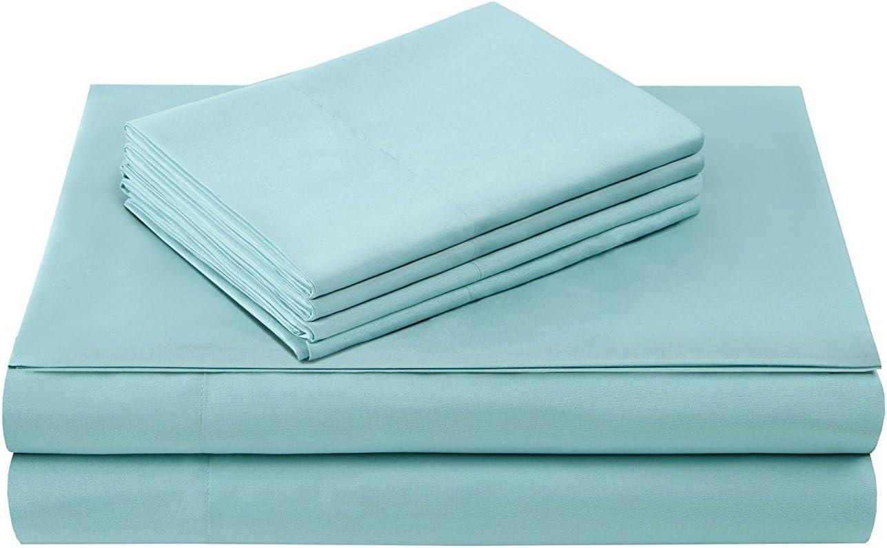 Aqua Full Deep Pocket Microfiber Sheet Set