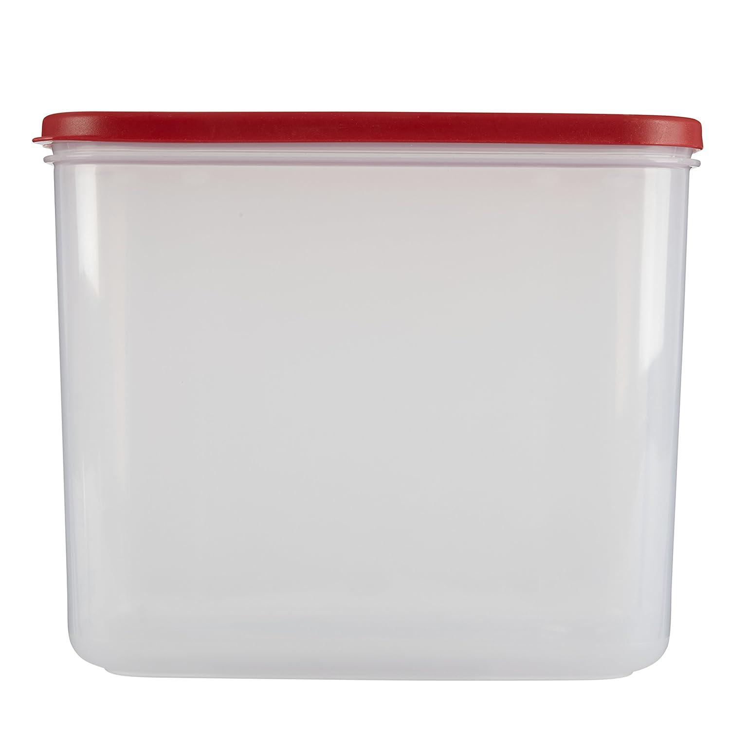 Rubbermaid Modular Canister Food Storage Container, 16 Cup, Red