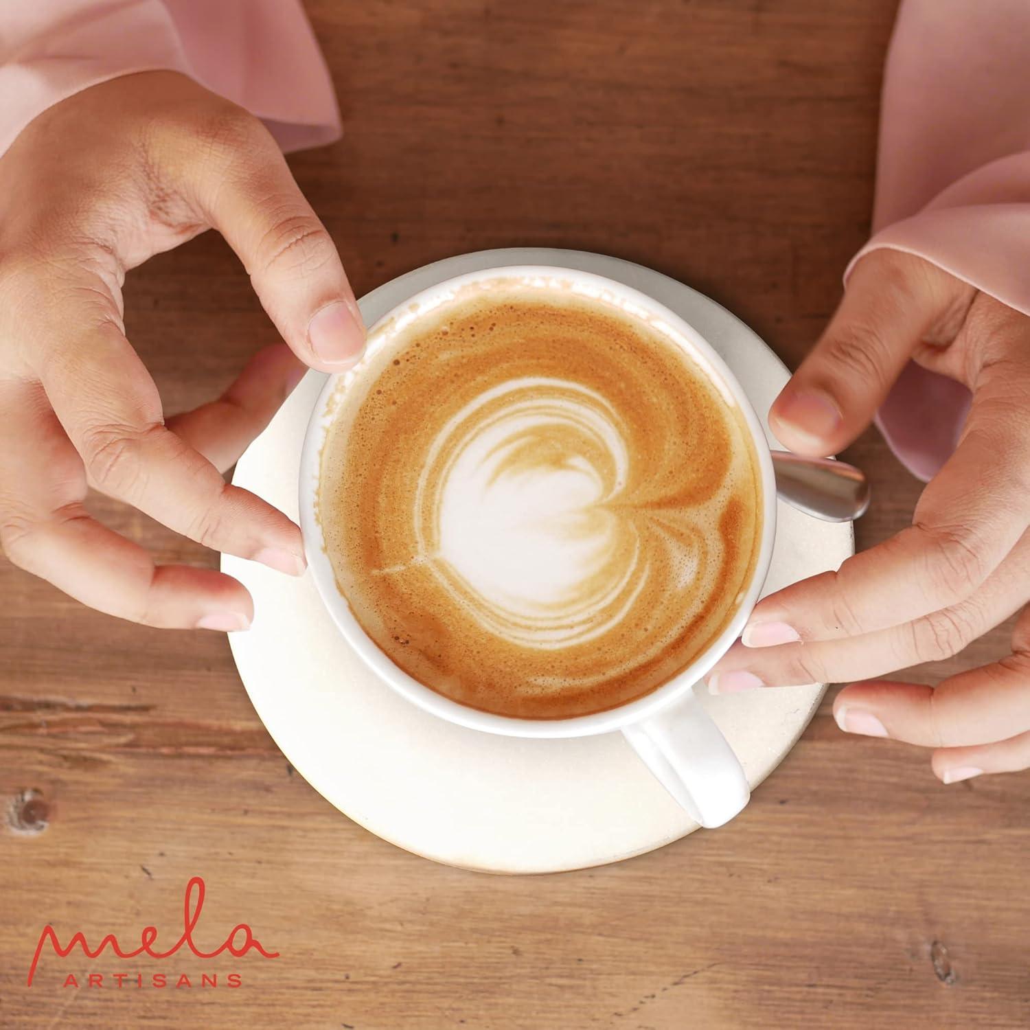 Mercer41 Raniyha Marble Round Coaster 4-Pack