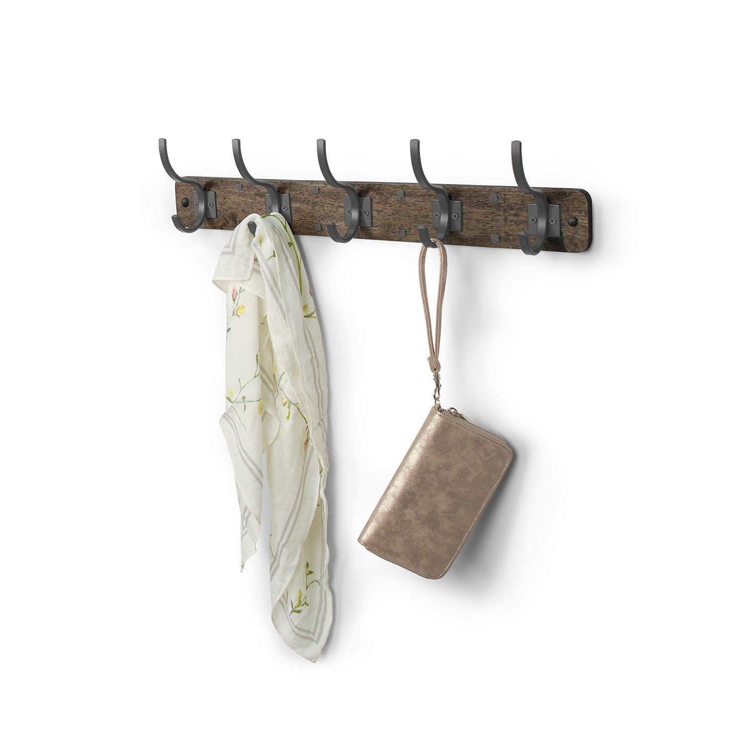 Spectrum Richmond Solid Wood Wall 5 - Hook Wall Mounted Coat Rack