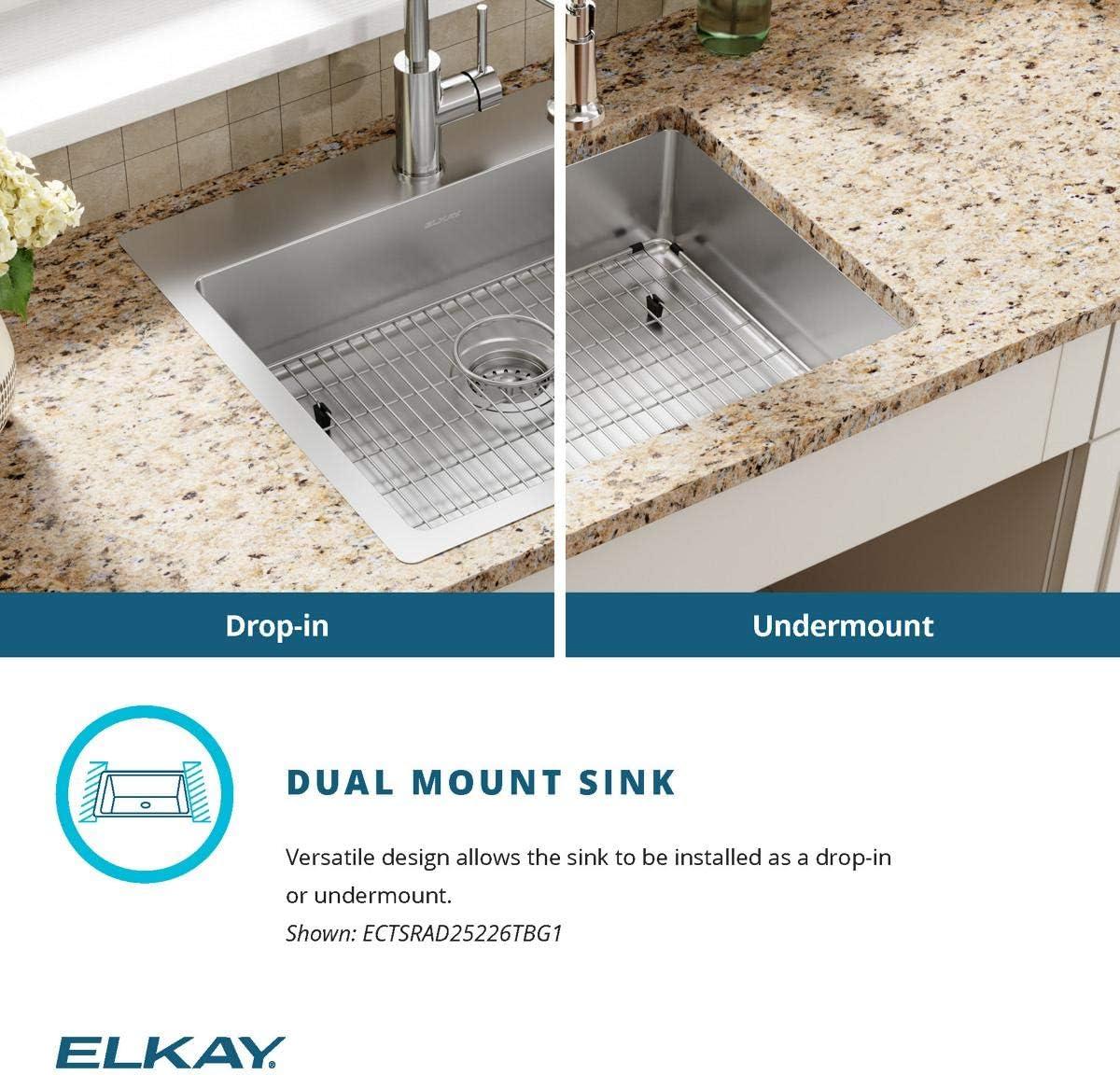 Crosstown 25" L x 22" W Dual Mount Kitchen Sink