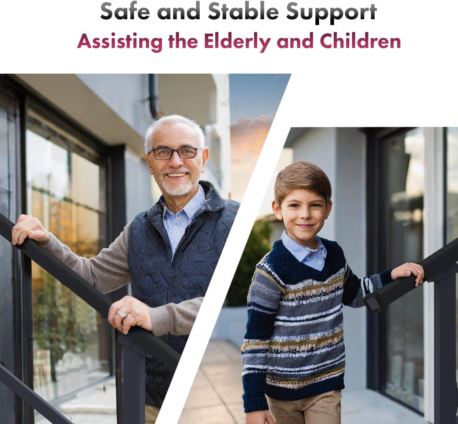 CR Home Black Metal Porch And Stair Railings