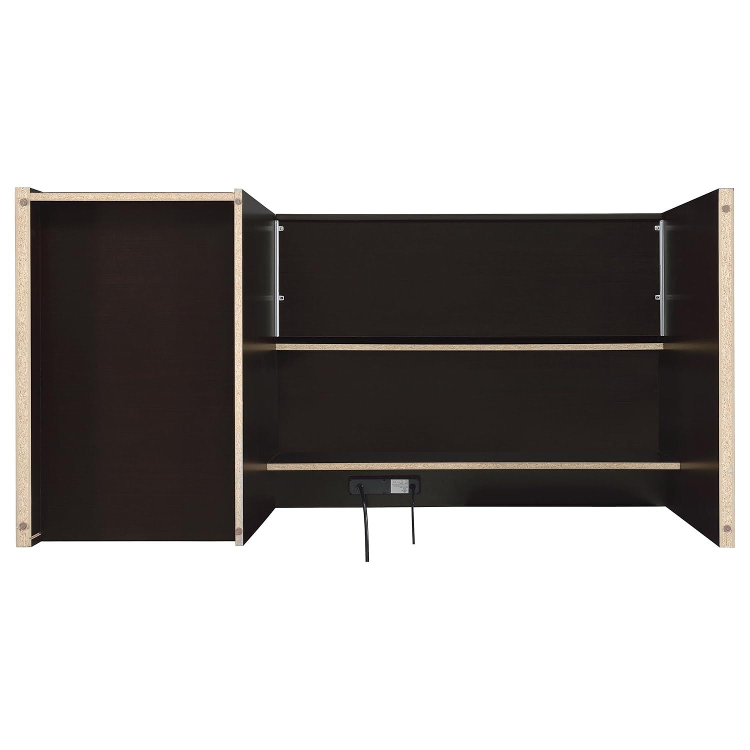 Halston 3 Drawer Office Desk Cappuccino - Coaster