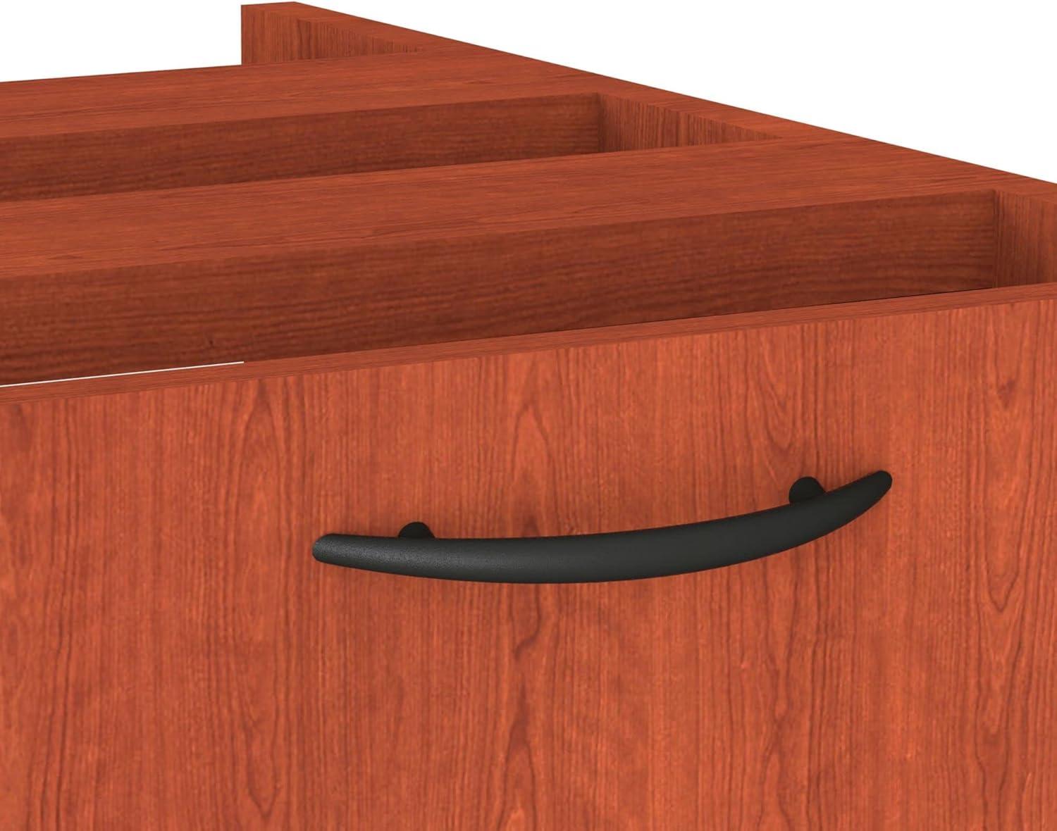 Cherry Medium 15.625'' Lockable 2-Drawer Legal File Pedestal