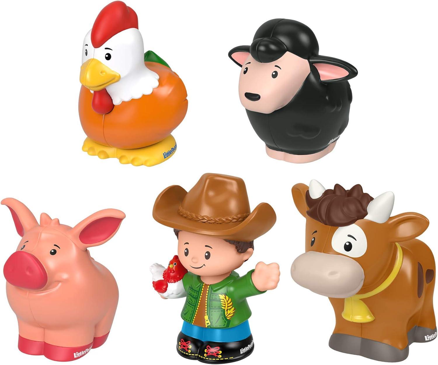 Fisher-Price Little People Farmer & Animals Action Figure Set, 5 Pieces