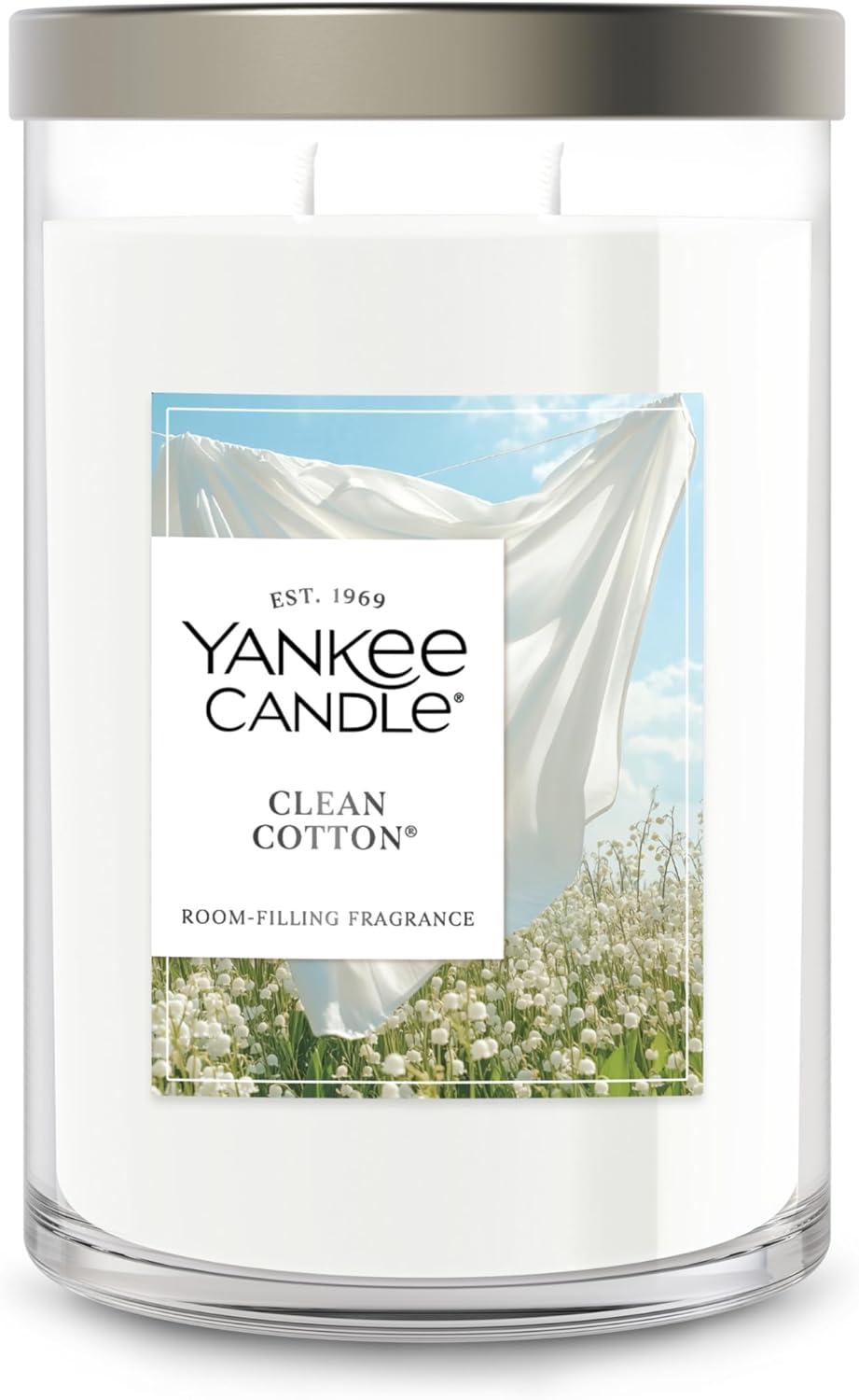 YANKEE CANDLE Signature Clean Cotton Scented Tumbler Candle