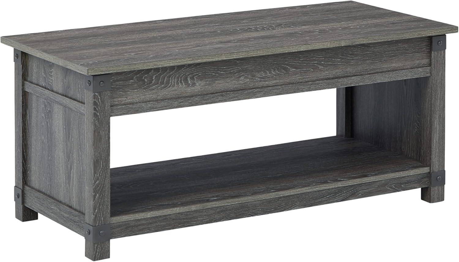Signature Design by Ashley Casual Freedan Lift-Top Coffee Table  Grayish Brown