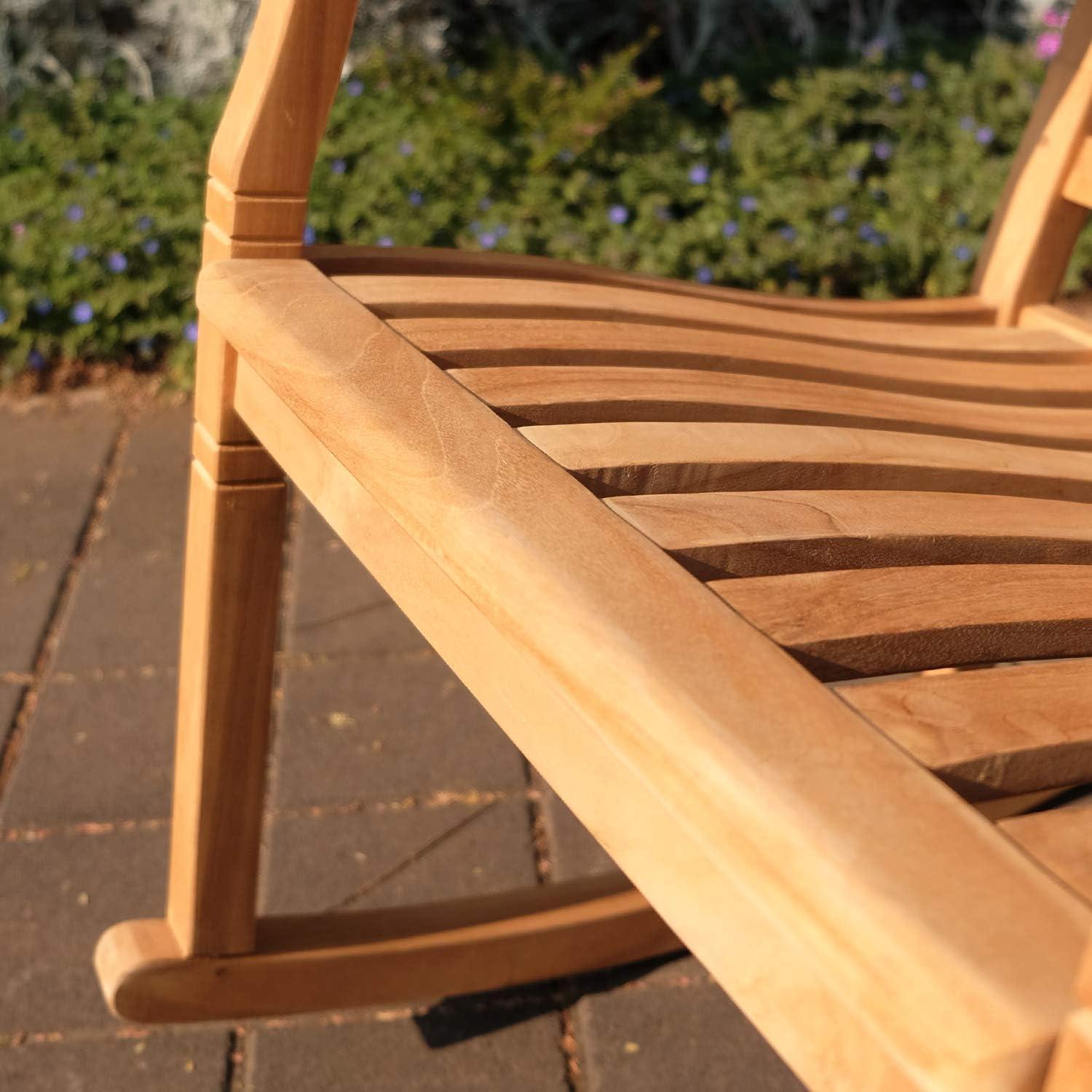 Solid Teak Wood Arie Outdoor Rocking Chair