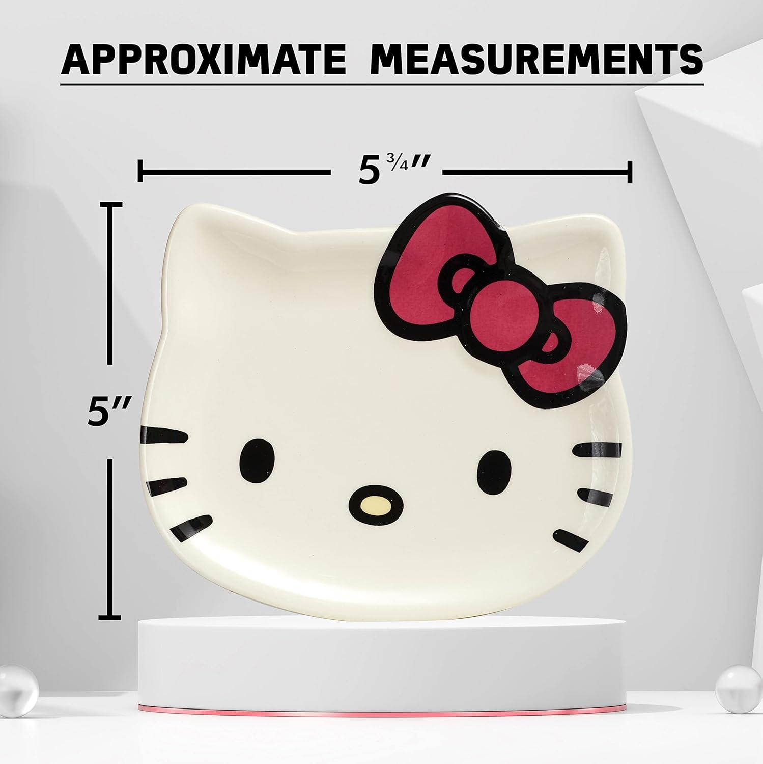 Hello Kitty Ceramic White and Pink Trinket Tray