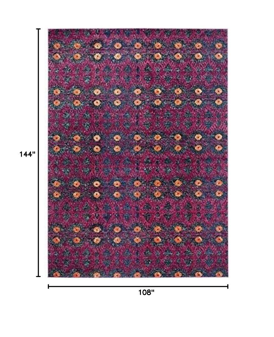 Monaco MNC213 Power Loomed Indoor Area Rug - Pink/Multi - 8'9"x11'9" - Safavieh.