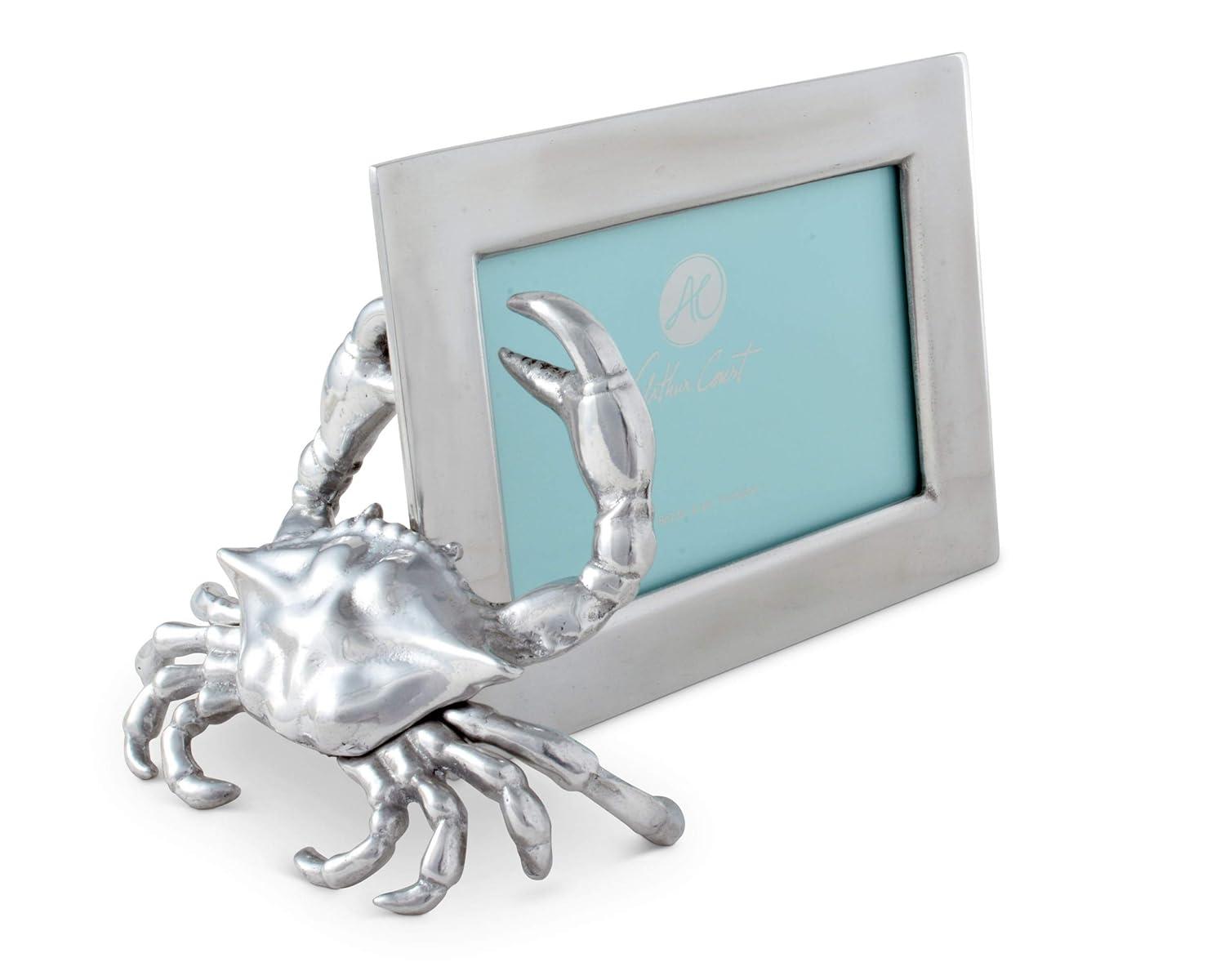 Arthur Court Designs Coastal Silver Metal Embossed Picture Frame