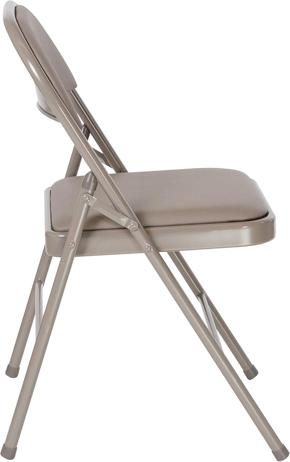 Flash Furniture HERCULES Series Double Braced Gray Vinyl Folding Chair