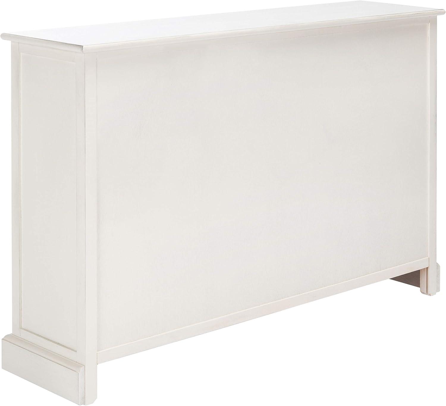 Adiland 2 Door & 3 Drawers Console Table - Distressed White - Safavieh