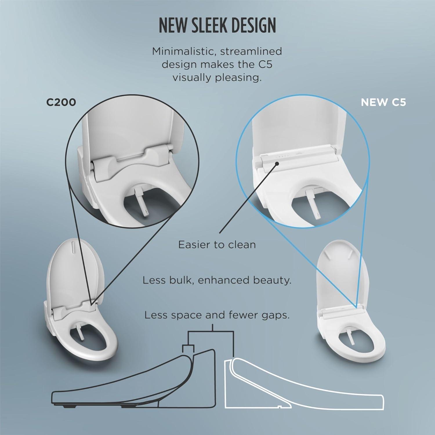 TOTO Washlet® C5 Electronic Round Bidet Seat SW3083#01
