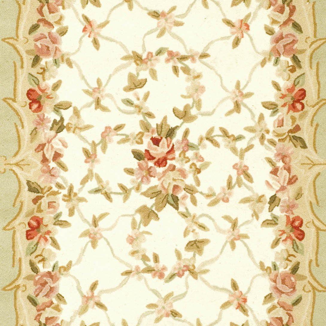 Chelsea HK73 Handmade Area Rug - 6'x9' - Ivory/Burgundy - Safavieh
