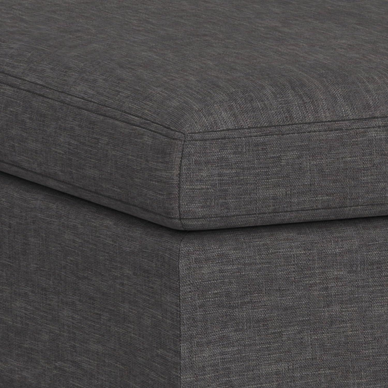 Simpli Home Owen Upholstered Ottoman