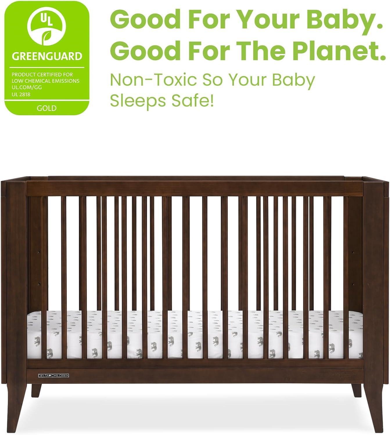 Delta Children Ollie 4-in-1 Convertible Crib - Greenguard Gold Certified