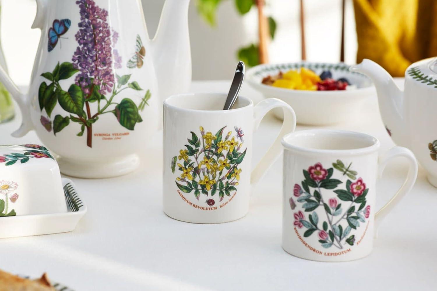 Portmeirion Botanic Garden Assorted Floral 12oz Coffee Mug Set