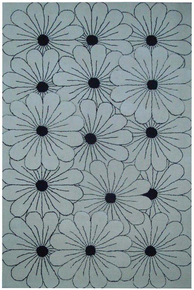 Soho SOH768 Hand Tufted Accent Rug - Blue/Ivory - 3'6"x5'6" - Safavieh.