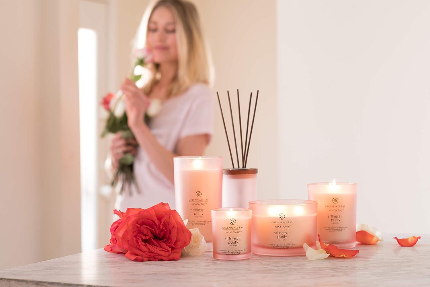 11oz Glass Jar 3-Wick Candle Stillness + Purity - Mind & Body by Chesapeake Bay Candle