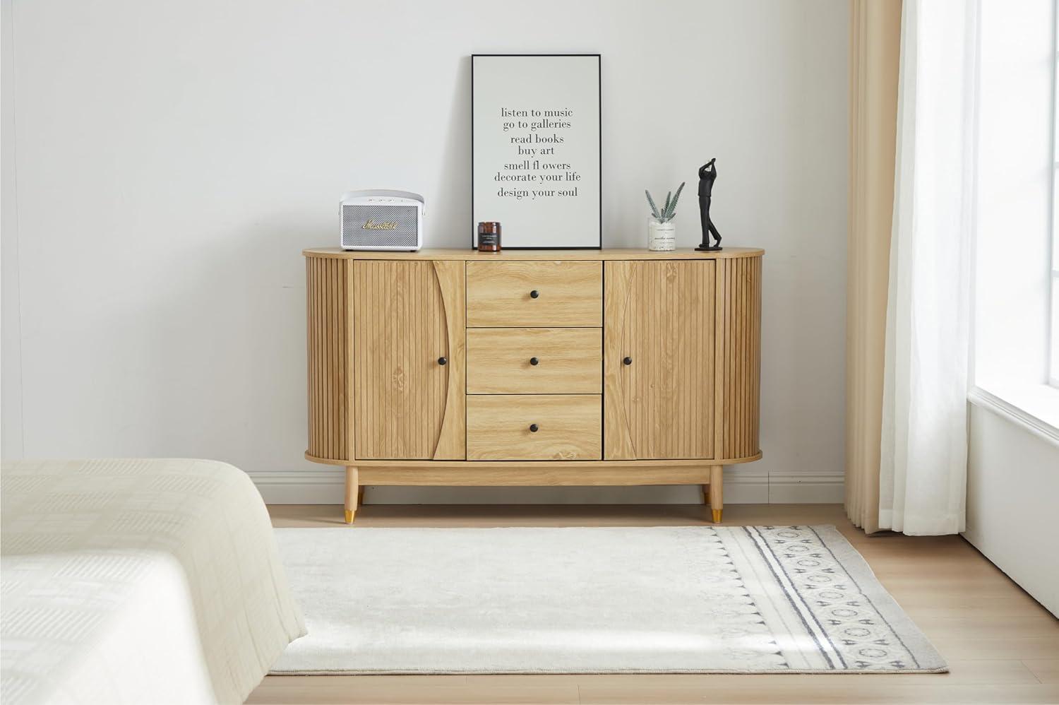 George Oliver Evana 55"Sideboard with 3 Drawer