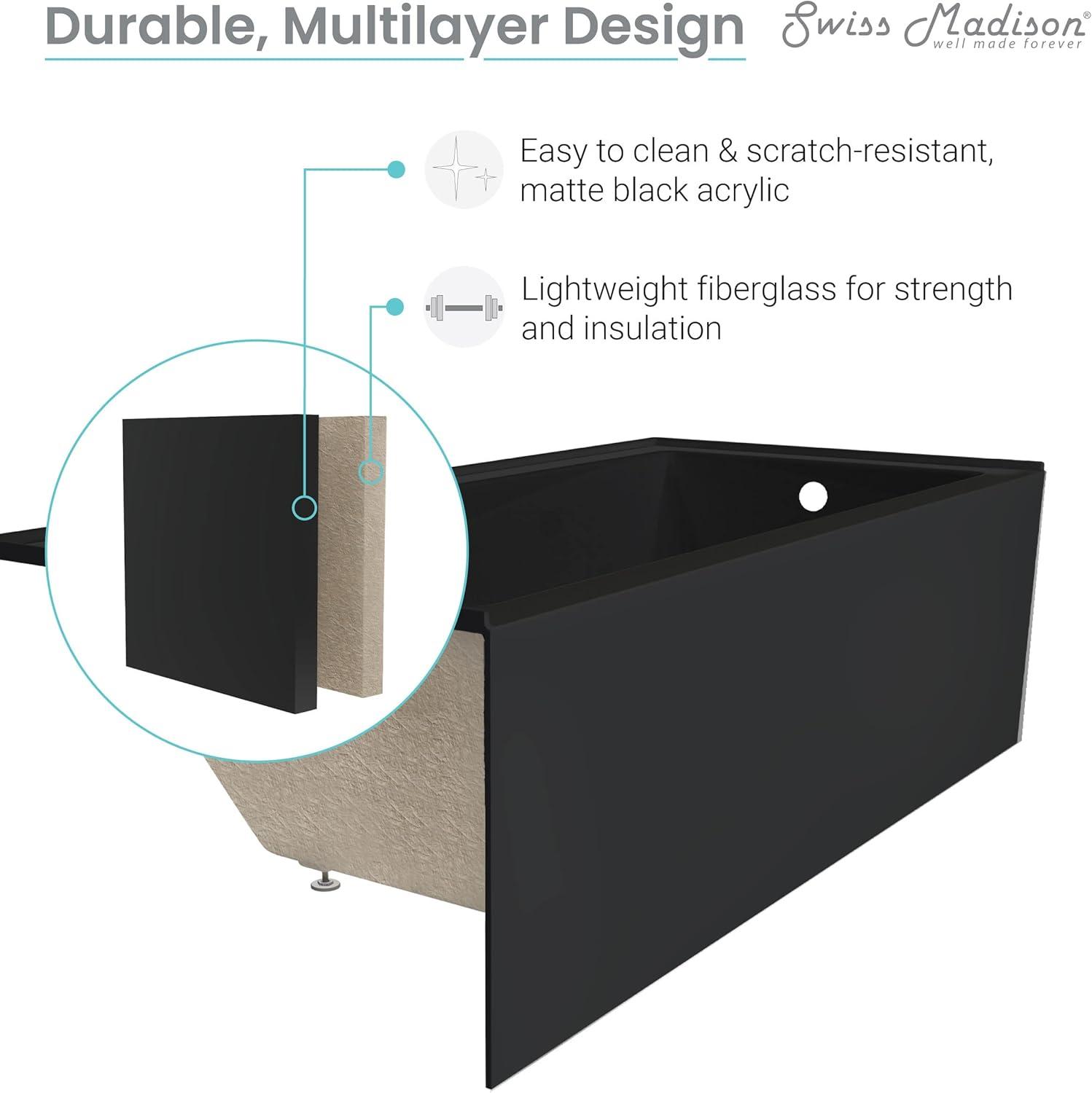 Voltaire 60" x 32" Alcove Bathtub with Apron