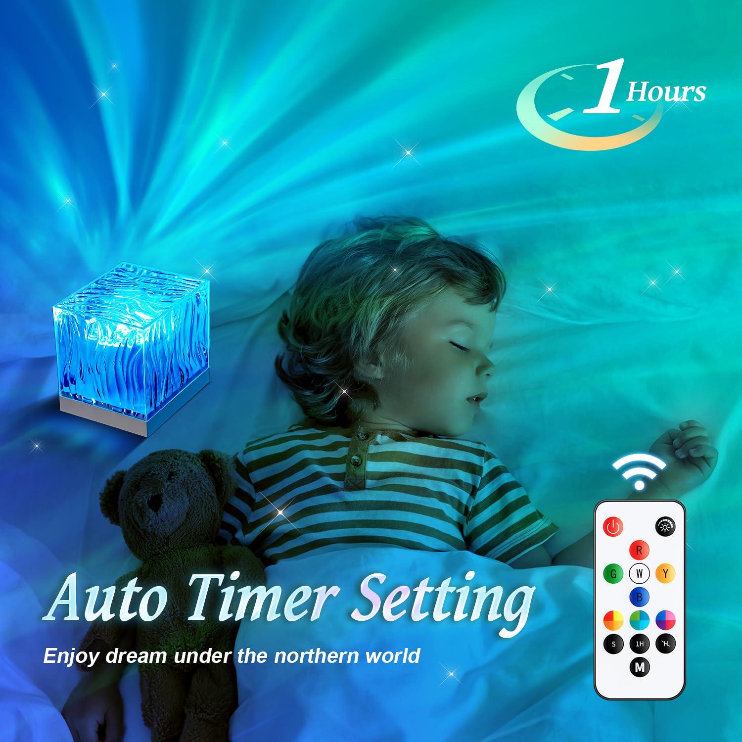 Mubarek Northern Lights Projector, 18 Colors 162 Modes Ceiling Galaxy Projector, Remote Ambient Lighting Mood Lighting, Room Lights for Bedroom, Cool Stuff Aesthetic Room Decor for Teen Girl Gifts