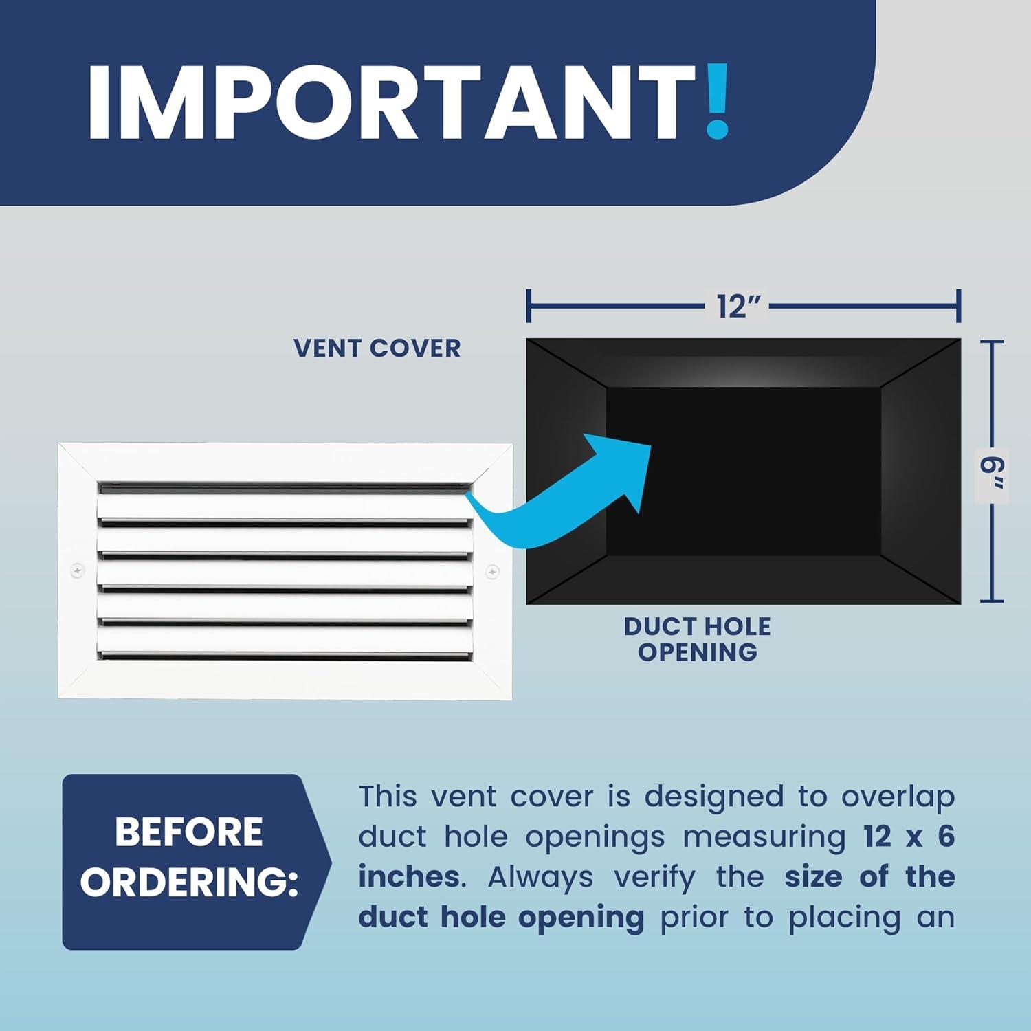 ACLaminaire 6-in x 12-in Aluminum White Sidewall/Ceiling Grille
