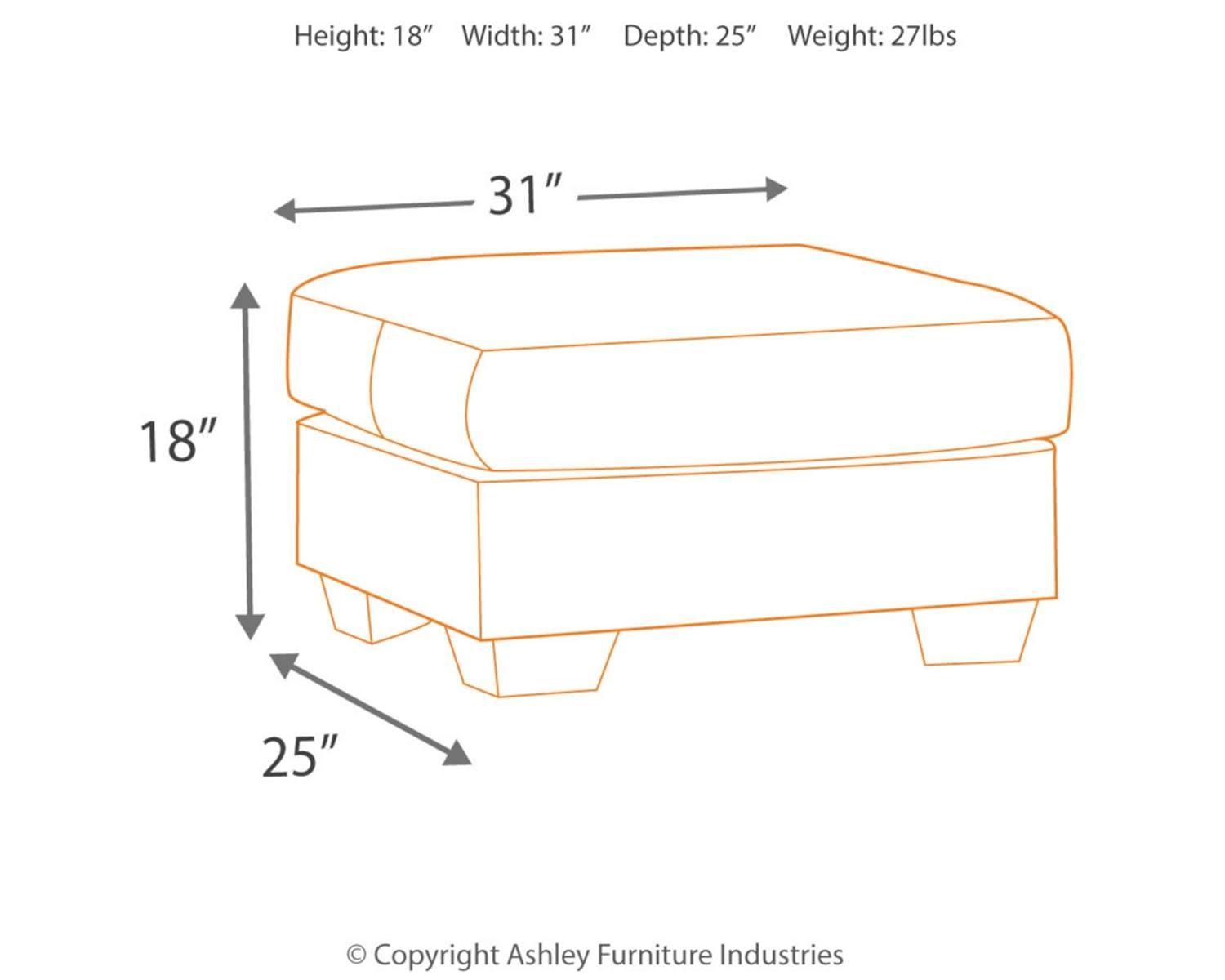 Hokku Designs Darcy Ottoman