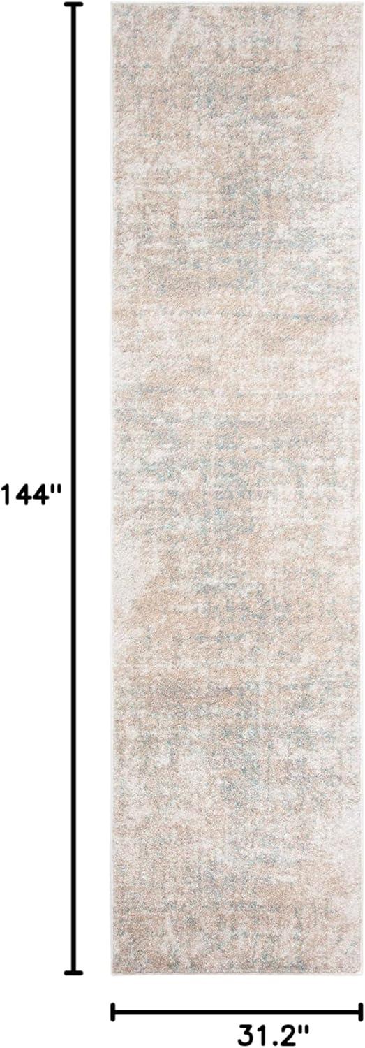 Adirondack ADR207 Machine Made Indoor Runner - Beige/Slate - 2'-6"x12' - Safavieh