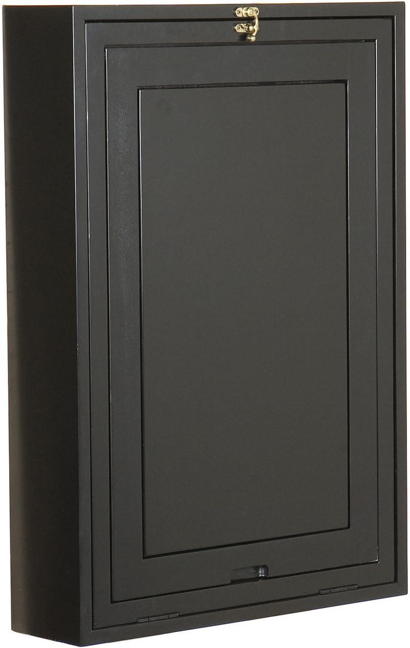 SEI Furniture Wooden Fold-Out Convertible Desk in Black