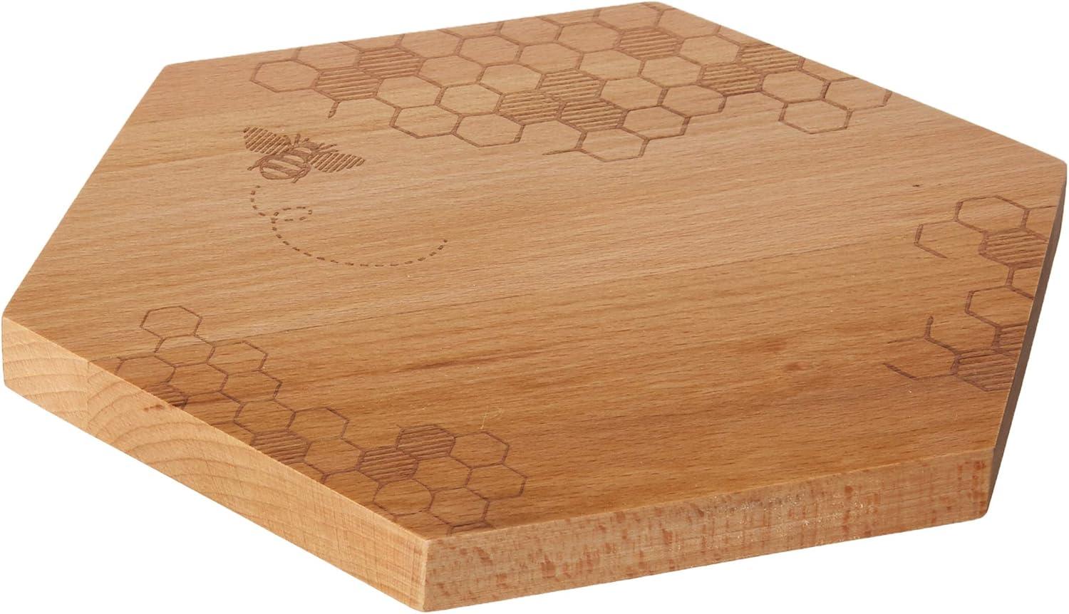 Talisman Designs Beechwood Cheese Board, Honey Bee Collection