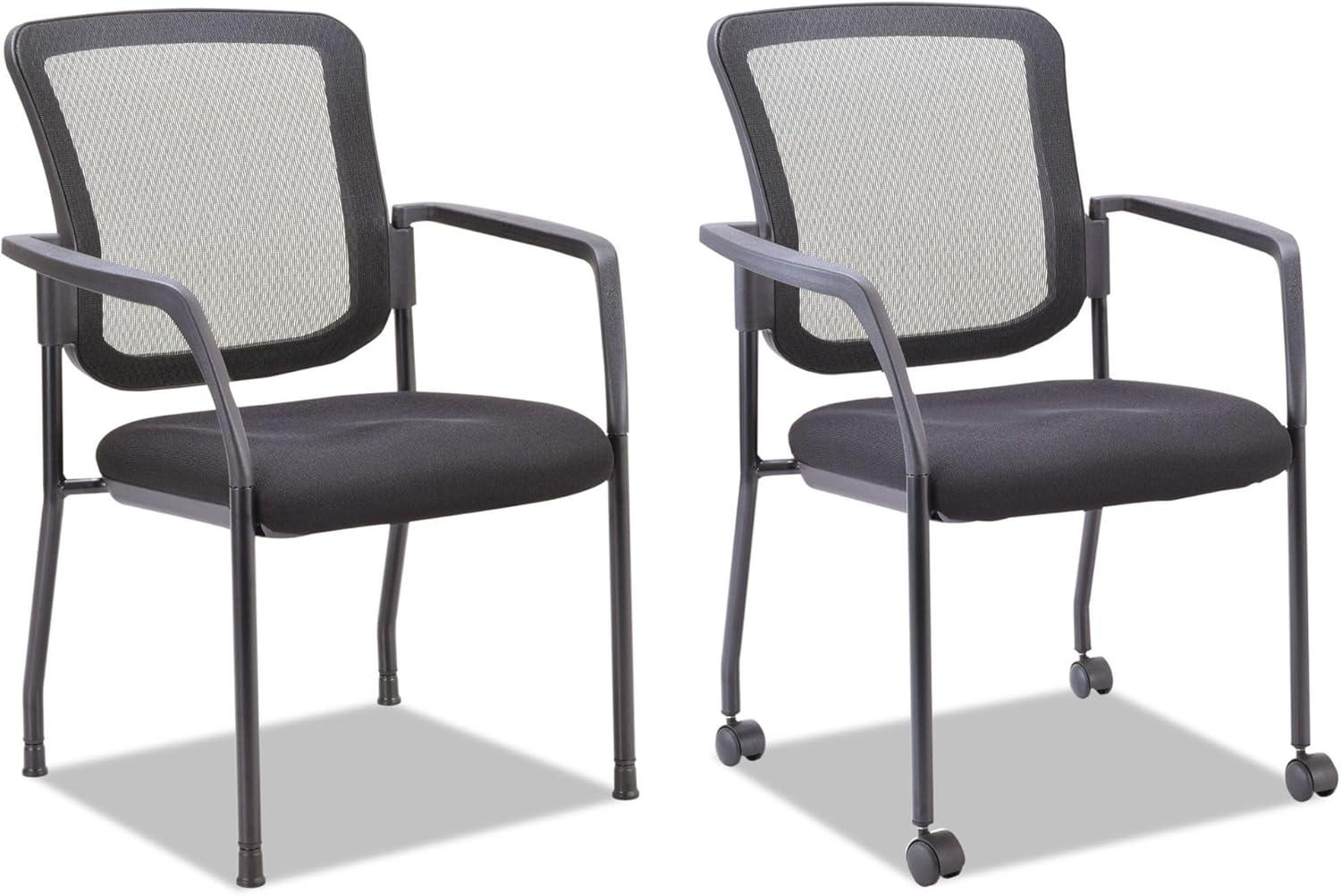 Alera® Stackable Mesh Seat Waiting Room Chair with Metal Frame