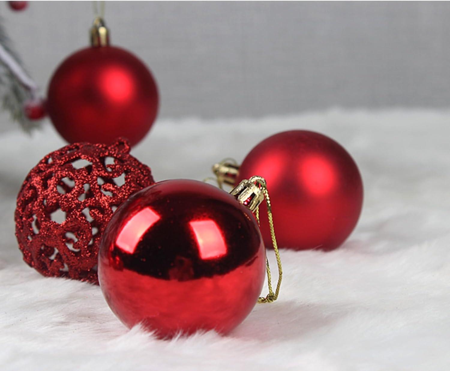 100Pc Christmas Ball Ornaments Shatterproof Balls For Christmas Tree Decoration Household Pendant