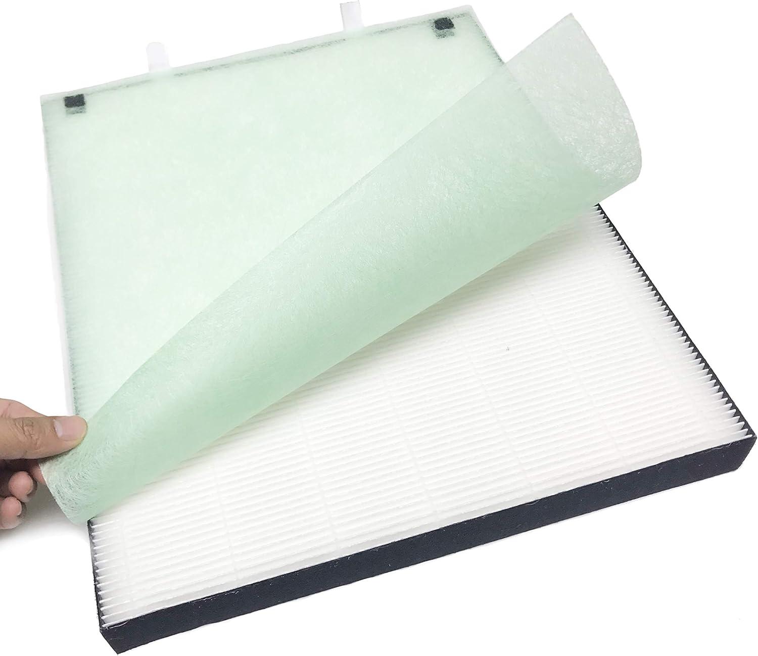 Nispira True HEPA Filter Replacement Compatible with Bissell Air400 Air Purifier Part 2521, 1 Pack