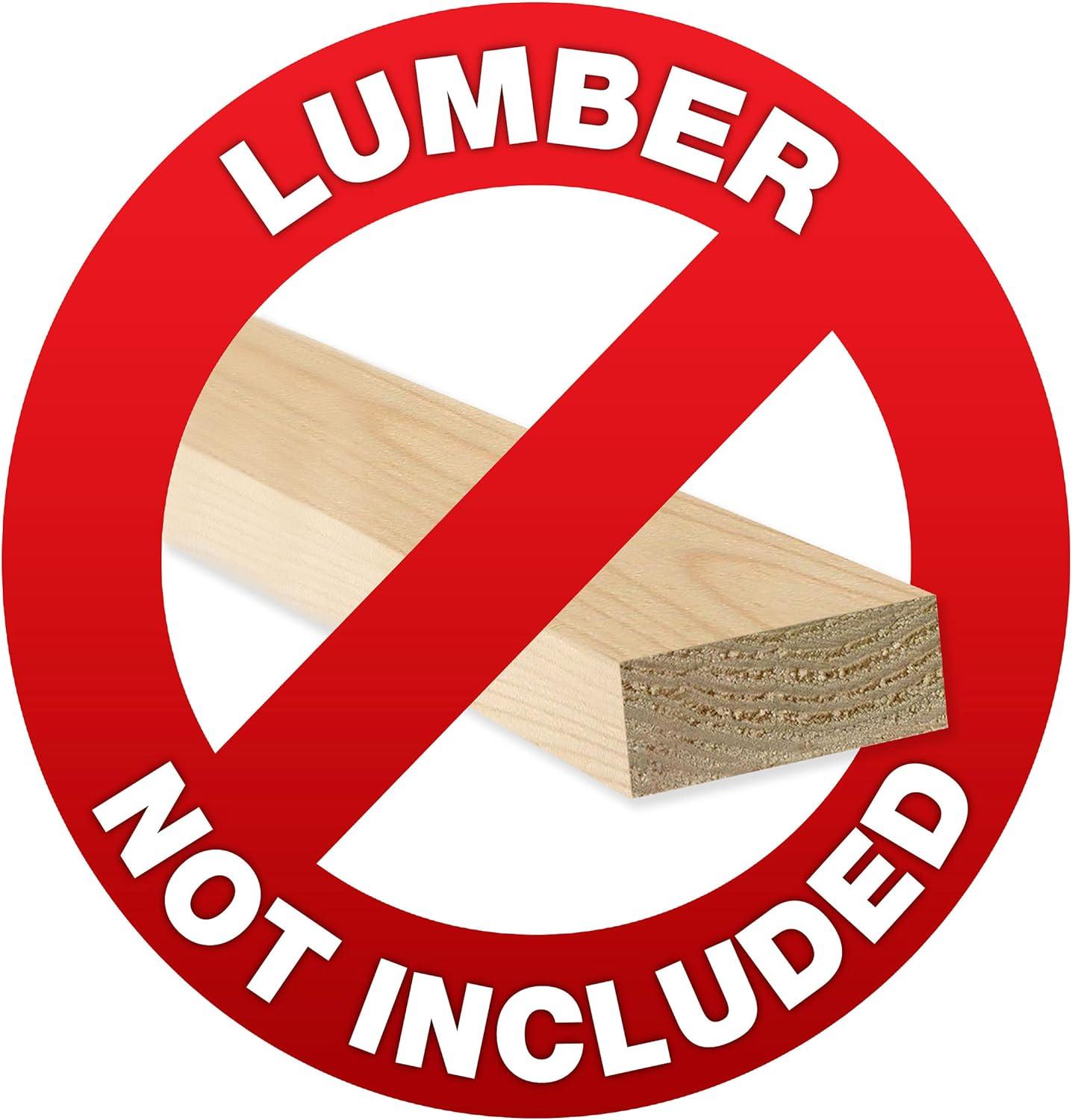 Shelterlogic Lumberrack Firewood Rack Adjustable Plastic Bracket Kit In Black