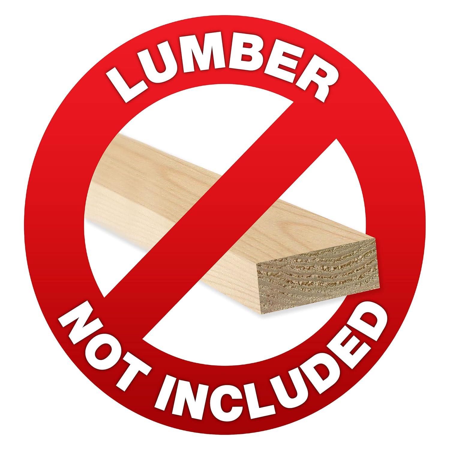 Shelterlogic Lumberrack Firewood Rack Adjustable Plastic Bracket Kit In Black