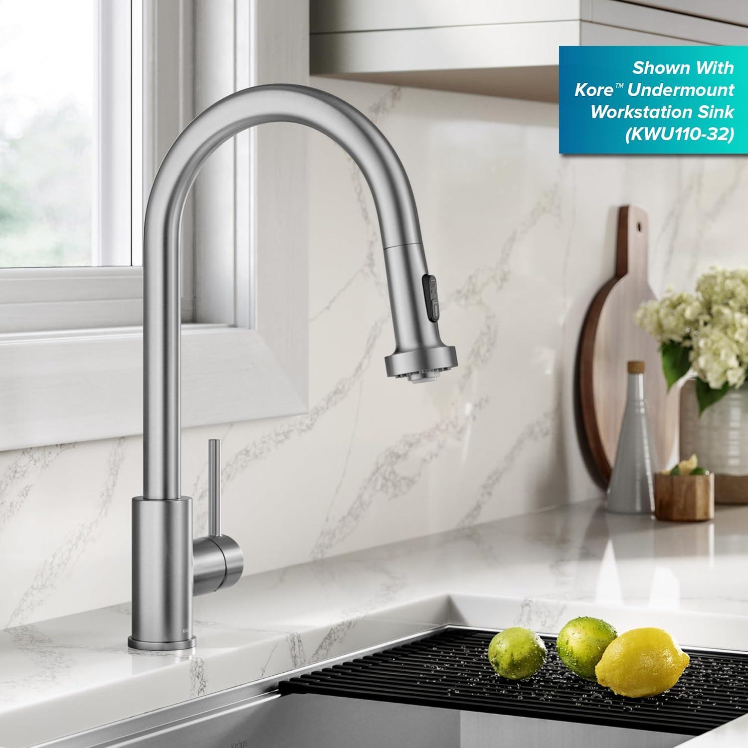 KRAUS Bolden 2-Function Single Handle Pull Down Kitchen Faucet