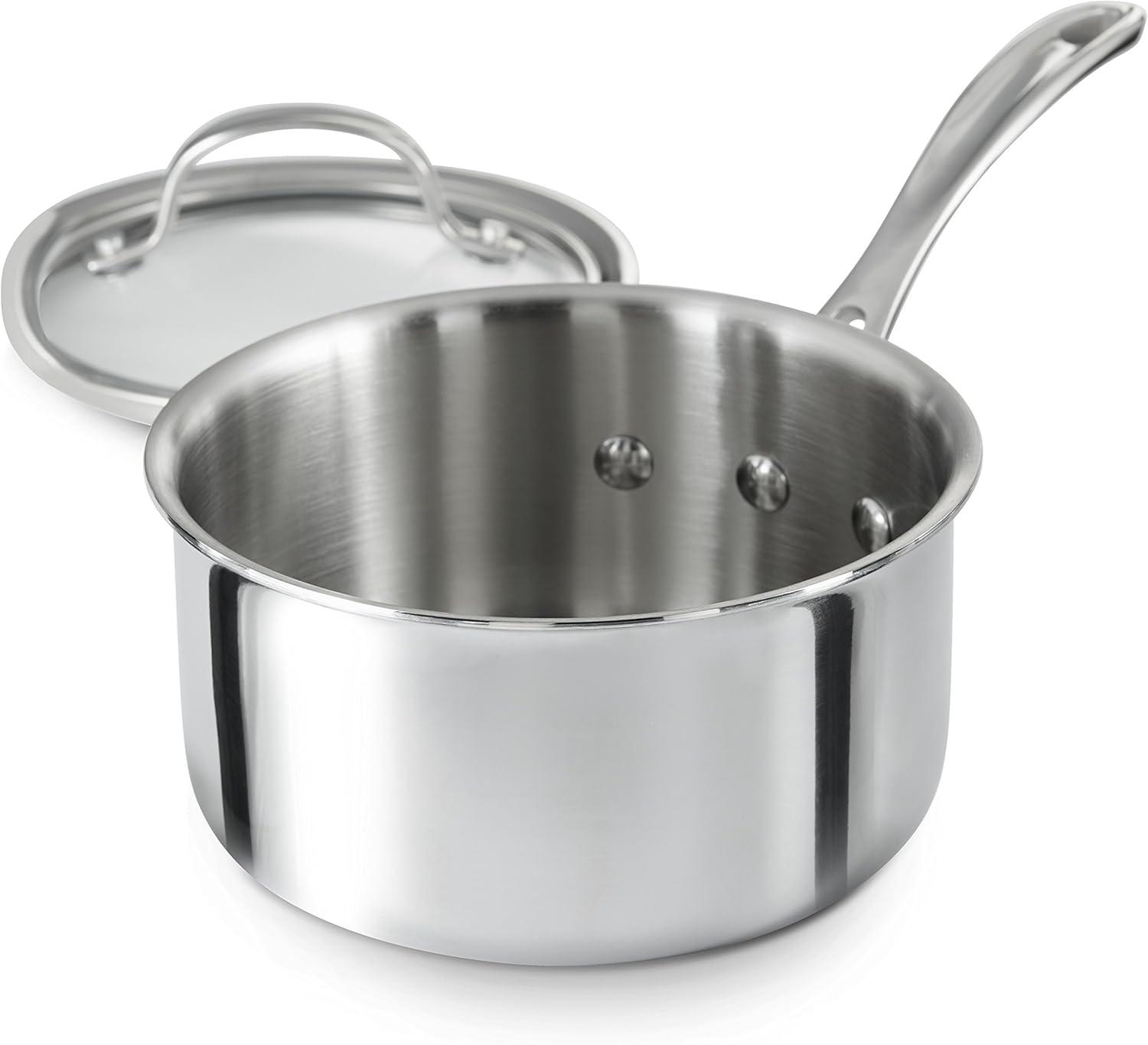 Calphalon Tri-Ply Stainless Steel 1.5-Quart Saucepan with Cover